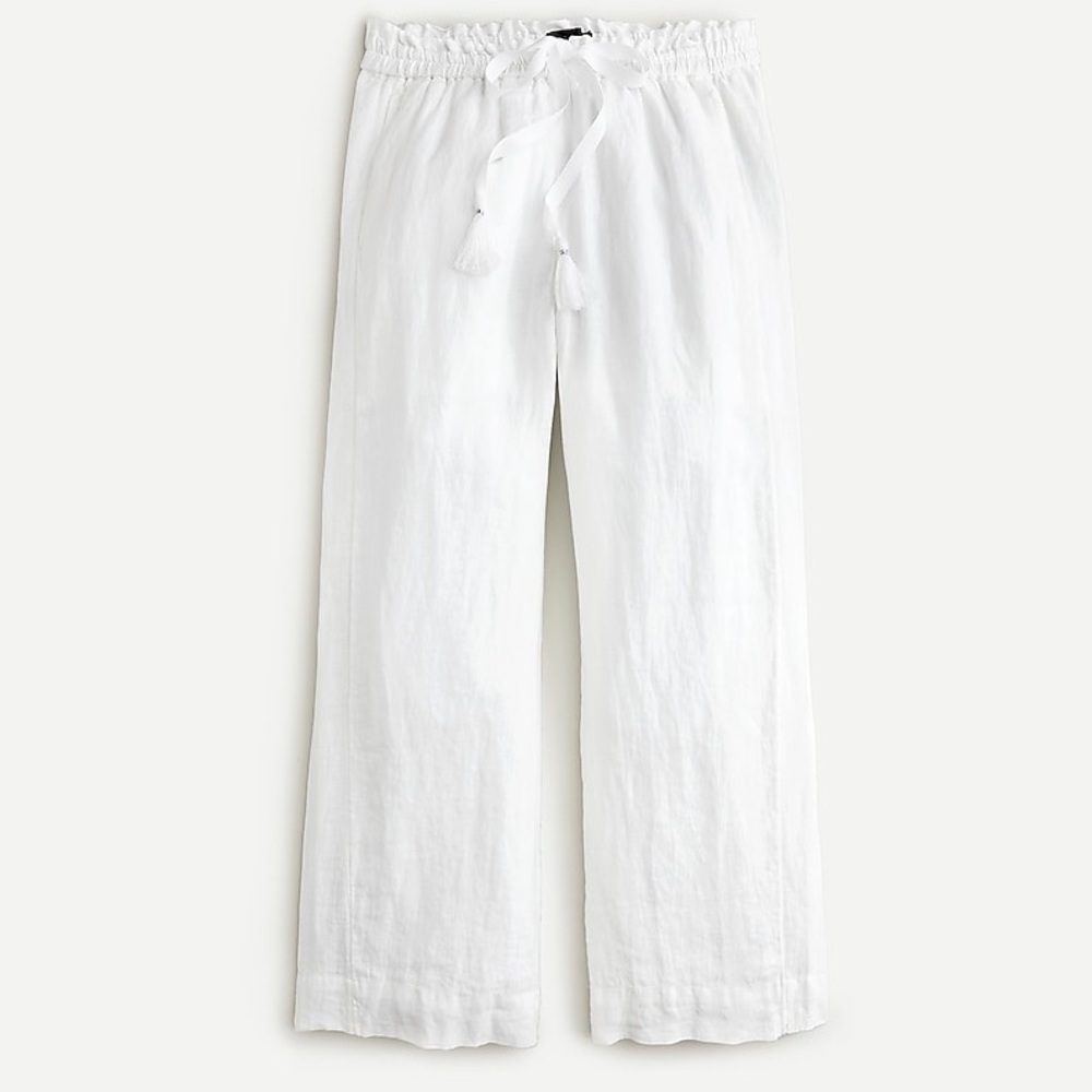 J Crew Drawstring Linen Pants XXS